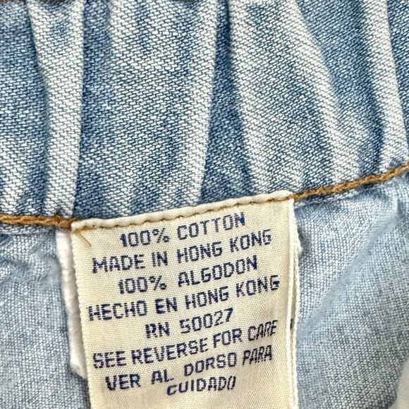 Vintage Bill Blass Mom Blue Jeans Size 12 Petite High Rise Pleat Front Denim - Picture 14 of 16